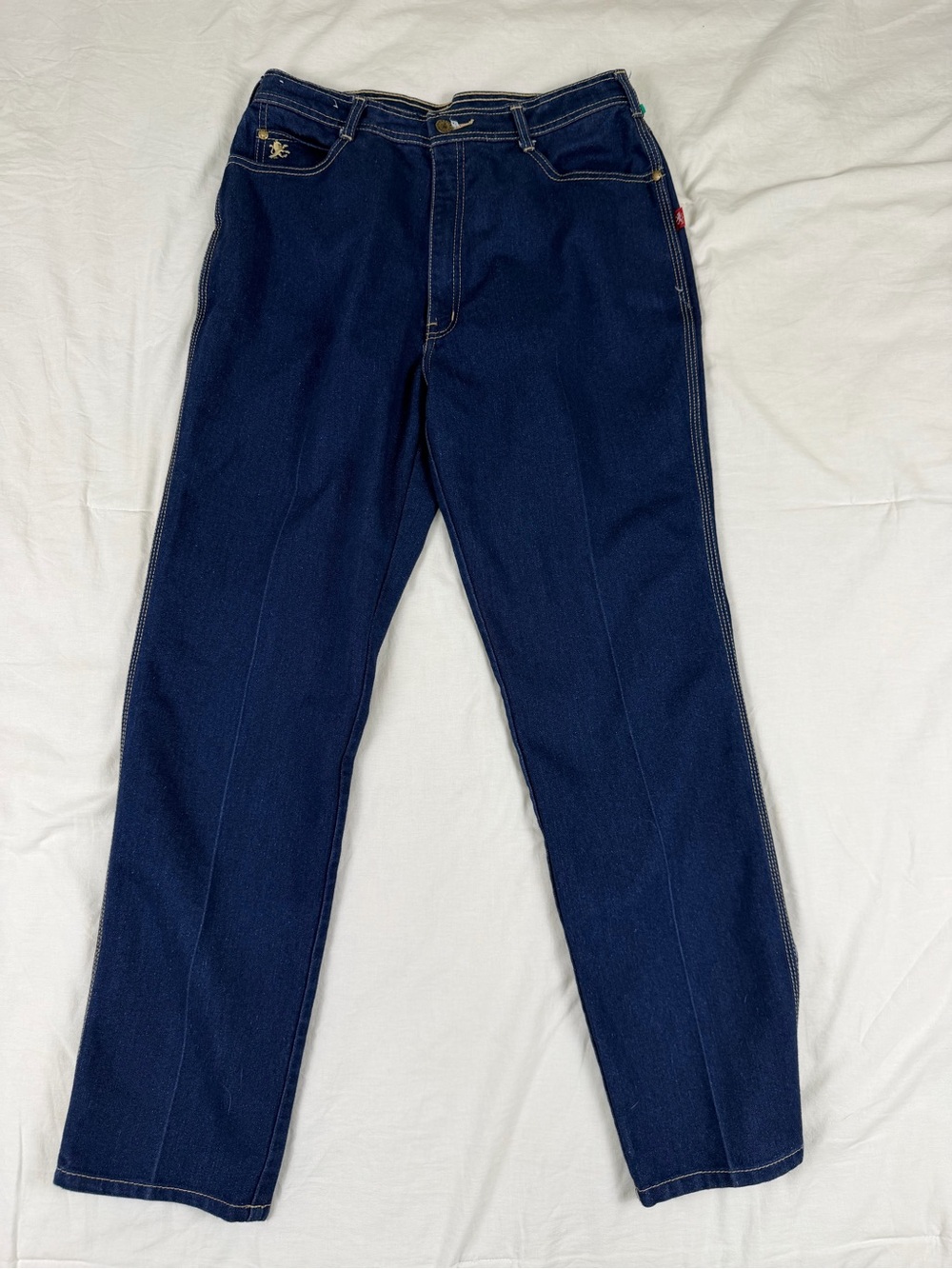Vintage Y2K Braxton Western Stitch Jeans High Rise Dark Wash Size 16 - Picture 6 of 8